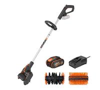 WORX Cepillo Multifuncional 20V Máx.| WG441E | PowerShare |2 velocidades | Incluye 2 baterías de 4Ah y Cargador | 1 Cepillo de Nylon y 1 Cepillo de Alambre