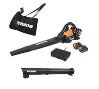 WORX WG583E - Soplador de Hojas sin escobillas de Doble batería de 36 V (40 V máx.), Color Negro