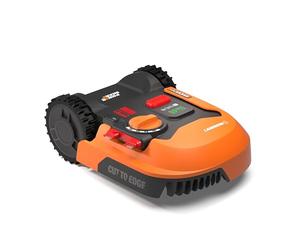 WORX WR169E Robot cortacésped con Cable delimitador de hasta 300 m², Navegación AIA, Control de Aplicaciones, Wi-Fi, Naranja-Negro