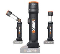 Worx wx027.9 linterna led 4 en 1 20v sin batería, alcance 80m, cabeza