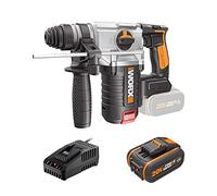 WORX Taladro Atornillador Inalámbrico WX380.1 Powershare, 4,0 Ah, Motor sin escobillas, Tecnología Antivibración, 18V (20V Máx.)