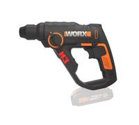 WORX WX390.9 Martillo perforador sds plus, 1,2J, velocidad variable, compacto y ligero para hormigón y mampostería, sin batería, cargador, maletín