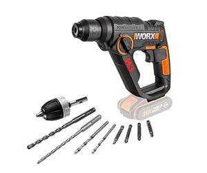 WORX WX390.9 - Herramienta 3 en 1 martillo neumático, taladro, atornillador, H3 18 V 20 V MAX - solo cuerpo