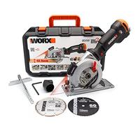 WORX WX437 Sierra Circular XL 800 W con Guía Láser y Aspiración | Sierra circular de 800 W con guía láser, aspiración integrada, ajuste rápido de profundidad y cambio de disco sencillo