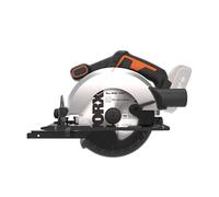 WORX WX526.9 Sierra Circular 20V Disco 165mm, Bisel 50 Grados, Sin Batería | Sierra circular de 20 V con disco de 165 mm, corte de 55 mm a 90 grados y bisel de 0 a 50 grados; sin batería
