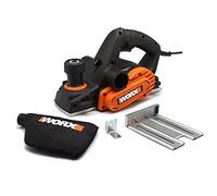 WORX Cepillo eléctrico 750W | WX615 | 82mm | Guia paralela y de profundidad | Regulación de profundidad hasta 3mm | Bolsa recoge polvo | Ranura en V | Mango engomado para mejor agarre