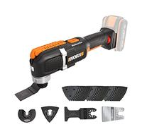 WORX WX696.9 Multierramienta Sonicrafter 20V Sin Batería ni Cargador, Sistema Universal de Accesorios, Velocidad Variable, Incluye 35 Accesorios