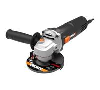 WORX WX717 Amoladora con Cable 750 W, 115 mm, 11.000 rpm, Cuerpo Fino | Amoladora angular con cable de 750 W, disco de 115 mm, 11.000 rpm, cuerpo fino de 50 mm, arranque progresivo y mango auxiliar