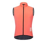 WOSAWE Chaleco de Ciclismo, Hombres Transpirable Sin Mangas Chaqueta de MTB Cortavientos Ropa de Bicicleta (Rosado M)