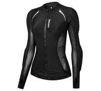 WOSAWE - Chaqueta acolchada de malla para mujer con armadura para verano y deporte, Negro , M