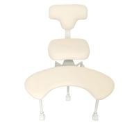 woshapce Silla de oficina con patas cruzadas, silla de meditación con reposapiés giratorio de 360°, altura ajustable, silla de escritorio con patas cruzadas con ruedas para oficina en casa, estudio