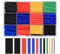 woshilaoDS 800 Piezas Kit de Tubos Termorretráctiles Impermeables, Tubo Termoretractil de Doble Pared 2:1, Funda Termoretractil, Manguitos Termorretráctil para Cables Eléctricos, 12 Tamaños