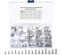 woshilaoDS 800 unidades, Juego de mini tornillos, M1, M1,2, M1,4, M1,6, M1,7, tornillos pequeños, autorroscantes, minúsculos para reparación de gafas, relojes, ordenadores portátiles