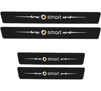 woshisanni 4 Piezas Pegatinas Umbral de Puerta de Coche para Smart ForFour 2 (II) W453 I 2014-2021, Decoración para Estribos de Coche de Fibra de Carbono Styling Accesorios