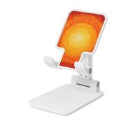 Woshuwo Abstract The Sun - Soporte plegable para teléfono celular, ángulo ajustable, altura de escritorio, portátil, compatible con todos los teléfonos inteligentes, estilo blanco