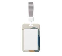 Woshuwo Bird in Minimalista Soporte deslizante para tarjetas de identificación de plástico duro para tarjetas de trabajo, protector de etiqueta de nombre para enfermeras y oficina