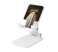 Woshuwo Bonita corona de flores silvestres fantasma, soporte plegable para teléfono celular, ángulo ajustable, altura de escritorio, portátil, compatible con todos los teléfonos inteligentes, estilo