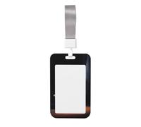 Woshuwo Bonito fantasma en la bañera espeluznante deslizante, funda de plástico duro para tarjetas de trabajo, protector de etiqueta de nombre para enfermeras y oficina