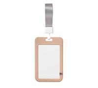 Woshuwo Bonito fantasma sosteniendo un rollo de papel higiénico, soporte deslizante para tarjetas de identificación, funda de plástico duro, protector de etiqueta de nombre para enfermeras y oficina