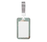 Woshuwo Bonito soporte de plástico duro para tarjetas de identificación, diseño retro de cordero para baño, protector de etiqueta de nombre para enfermeras y oficina
