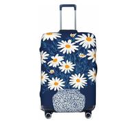 Woshuwo Bouquet of Daisies - Fundas elásticas para equipaje de viaje, a prueba de polvo, resistente a los arañazos, para maleta, de 22 a 24 pulgadas