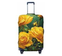 Woshuwo Bouquet of Yellow Roses - Fundas elásticas para equipaje de viaje, a prueba de polvo, resistente a los arañazos, protector de maleta de 22 a 24 pulgadas