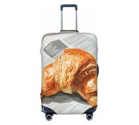 Woshuwo Bread On The Newspaper - Fundas elásticas para equipaje de viaje, a prueba de polvo, resistente a los arañazos, protector de maleta de 22 a 24 pulgadas