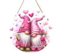 Woshuwo Cartel de bienvenida de madera para puerta delantera, 30 cm, redondo, para colgar en la pared, decoración de casa de campo