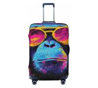 Woshuwo Cool Monkey - Fundas elásticas para equipaje de viaje, a prueba de polvo, resistente a los arañazos, protector de maleta de 22 a 24 pulgadas