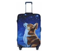 Woshuwo Corgi Under A Starry Night - Fundas elásticas para equipaje de viaje, a prueba de polvo, resistente a los arañazos, protector de maleta de 22 a 24 pulgadas