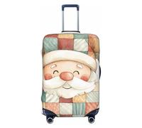 Woshuwo Cute and Happy Santa Claus - Fundas elásticas para equipaje de viaje, a prueba de polvo, resistente a los arañazos, protector de maleta de 22 a 24 pulgadas
