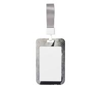 Woshuwo Dark Fantasy Old Witch Cauldron - Soporte para tarjetas de identificación de plástico duro, protector de etiqueta de nombre para enfermeras y oficina