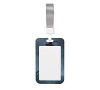 Woshuwo Dark Fantasy Old Witch - Soporte para tarjetas de identificación de plástico duro, protector de etiqueta de nombre para enfermeras y oficina