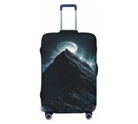Woshuwo Dark Mountain with The Moon - Fundas elásticas para equipaje de viaje, a prueba de polvo, resistente a los arañazos, para maleta, de 22 a 24 pulgadas