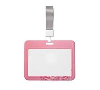 Woshuwo Dos figuras esqueléticas abrazándose entre sí, soporte deslizante de plástico duro para tarjetas de trabajo, protector de etiqueta de nombre para enfermeras y oficina