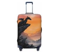 Woshuwo Dragon On Mountain Cliff Sunset - Fundas elásticas para equipaje de viaje, a prueba de polvo, resistente a los arañazos, protector de maleta de 22 a 24 pulgadas