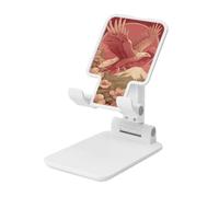 Woshuwo Eagle Flying Over The Mountain - Soporte plegable para teléfono celular, ángulo ajustable, altura de escritorio, portátil, compatible con todos los teléfonos inteligentes, estilo blanco