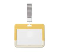 Woshuwo Egg Like The Sun - Funda para tarjetas de identificación de plástico duro, protector de etiqueta de nombre para enfermeras y oficina