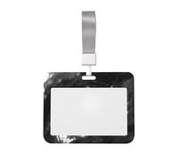 Woshuwo Eye of Eagle - Funda para tarjetas de identificación deslizante, plástico duro, protector de etiqueta de nombre para enfermeras y oficina