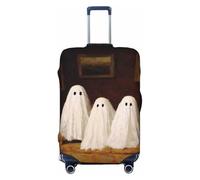 Woshuwo Family of Ghosts Sitting On The Sofa - Fundas elásticas para equipaje de viaje, a prueba de polvo, resistente a los arañazos, protector de maleta de 22 a 24 pulgadas