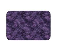 Woshuwo Felpudo antideslizante para puerta de cuarzo, color morado oscuro, para entrada interior o casa de campo, 40 x 60 cm
