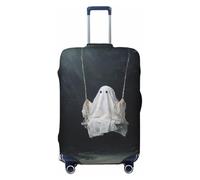 Woshuwo Forest Cute Ghost On Swing Dark Fantasy - Fundas elásticas para equipaje de viaje, a prueba de polvo, resistente a los arañazos, protector de maleta de 22 a 24 pulgadas