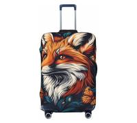 Woshuwo Fox Head - Fundas elásticas para equipaje de viaje, a prueba de polvo, resistente a los arañazos, protector de maleta de 22 a 24 pulgadas