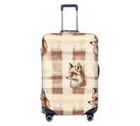 Woshuwo Fox Head On - Fundas elásticas para equipaje de viaje, a prueba de polvo, resistente a los arañazos, para maleta, de 22 a 24 pulgadas