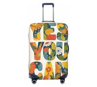 Woshuwo Frase empoderadora Yes You Can - Fundas elásticas para equipaje de viaje, a prueba de polvo, resistente a los arañazos, protector de maleta de 22 a 24 pulgadas