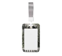 Woshuwo Funda de plástico duro para tarjetas de identificación con diseño de perro de montaña vintage, protector de etiqueta de nombre para enfermeras y oficina