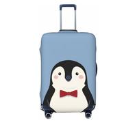 Woshuwo Funda elástica para equipaje de viaje, diseño de pingüino con pajarita, a prueba de polvo, resistente a los arañazos, para maleta, de 22 a 24 pulgadas