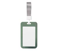 Woshuwo Funda para tarjetas de identificación de plástico duro con diseño de fantasmas flotantes, color verde salvia, para enfermeras, oficina