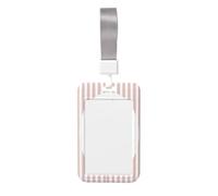 Woshuwo Funda para tarjetas de identificación deslizante de plástico duro con diseño de conejito haciendo ballet, diseño de acuarela