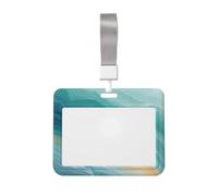 Woshuwo Funda para tarjetas de identificación deslizante de plástico duro para tarjetas de trabajo, protector de etiqueta de nombre para enfermeras y oficina